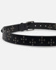 Saint Morta Dagger Leather Belt Black