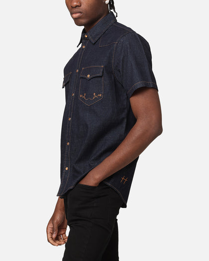 Saint Morta Rodeo Denim Shirt Dark Indigo
