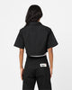 X-Girl Women's Peels Zip Up Cropped T-Shirt Black