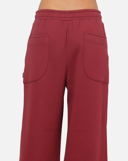Carre Varsity Track Pants Burgundy