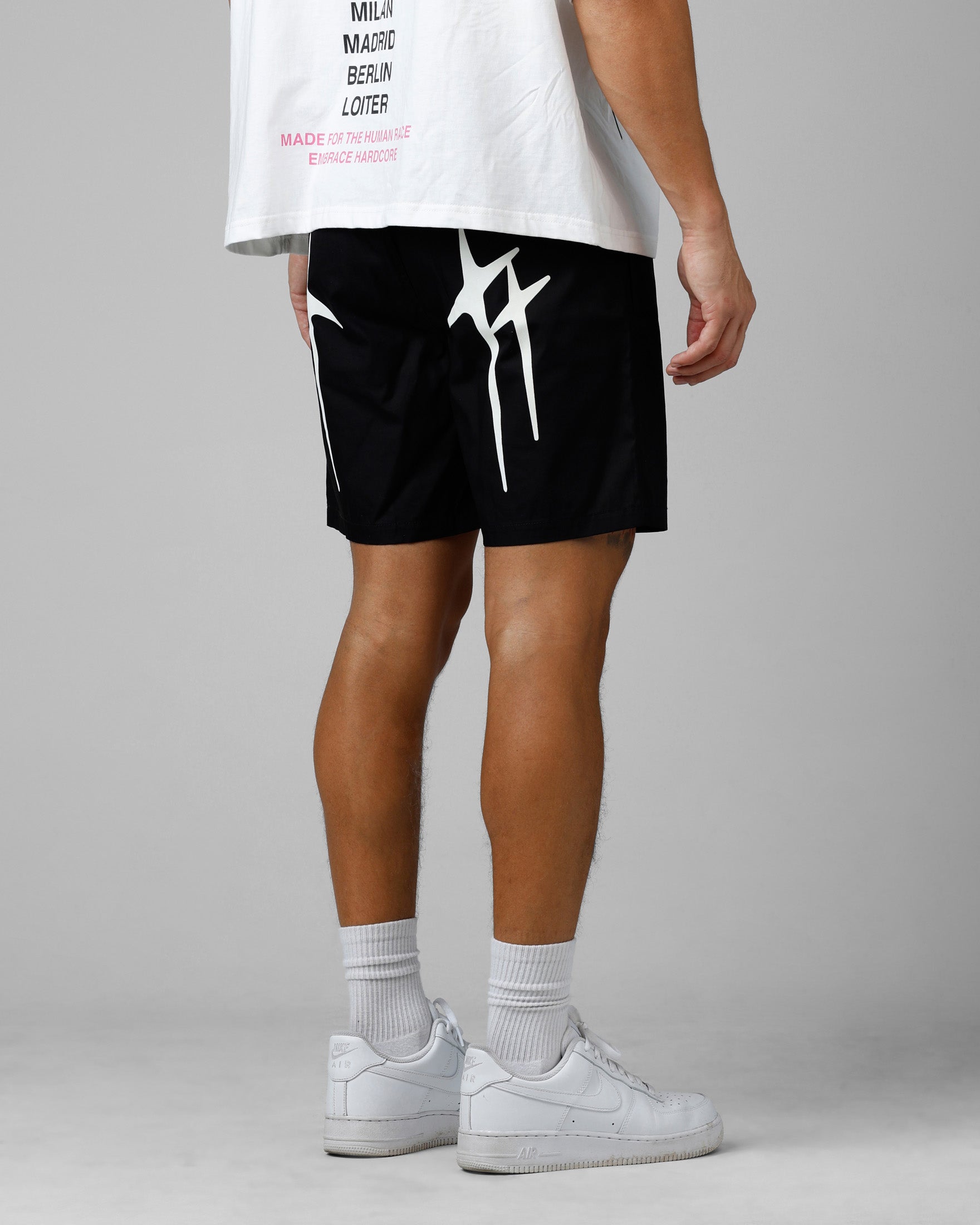 Loiter Nylon Shorts Black | Culture Kings US