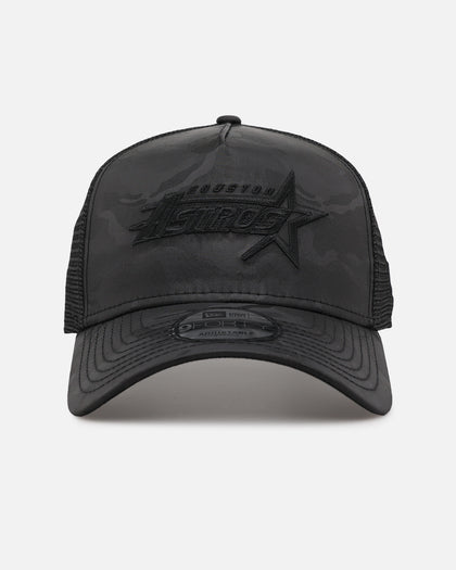 New Era Houston Astros 'Camo' 9FORTY A-Frame Trucker Snapback Black