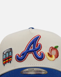 New Era Atlanta Braves 'Chrome City Icons' 9FORTY A-Frame Snapback Chrome/Official Team Color