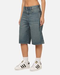 Dickies Denim 13" Loose Jean Shorts Khaki Tinted Blue