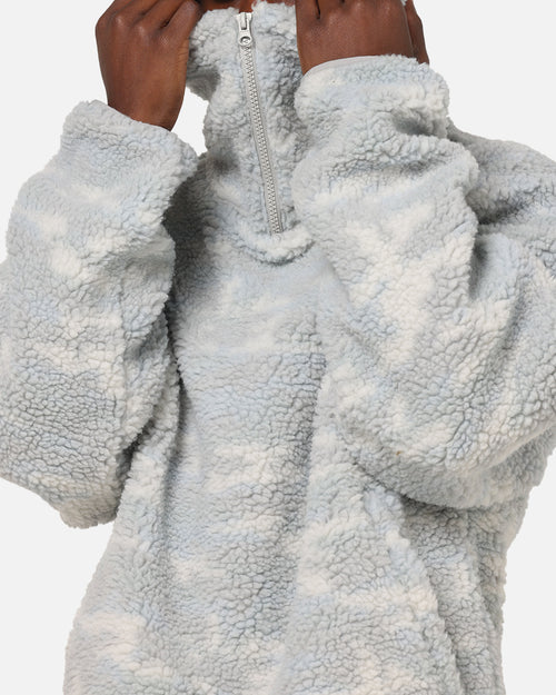 Carre Sherpa Hooded Jumper Snow Camo