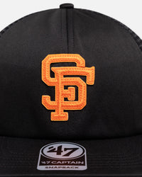 47 Brand San Francisco 49ers '47 Captain Vintage Trucker Snapback Black
