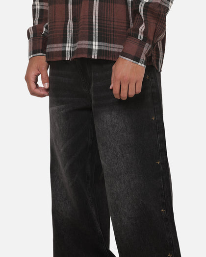 Saint Morta Amplus Pyre Jeans Black Shadow