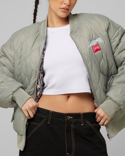 Loiter Kraven Reversible Bomber Jacket Green