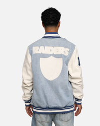Pro Standard Las Vegas Raiders Varsity Denim Jacket Denim/Linen