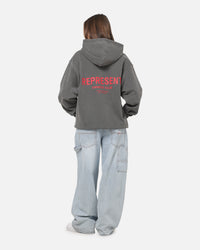 Represent Owners Club Hoodie Washed Black
