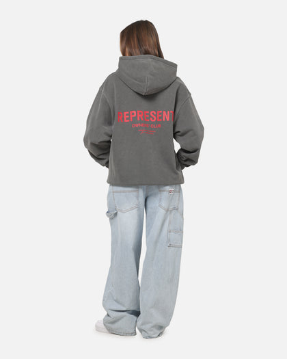 Represent Owners Club Hoodie Washed Black