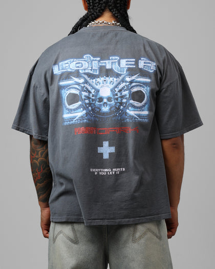 Loiter Project Dark Vintage T-Shirt Washed Charcoal