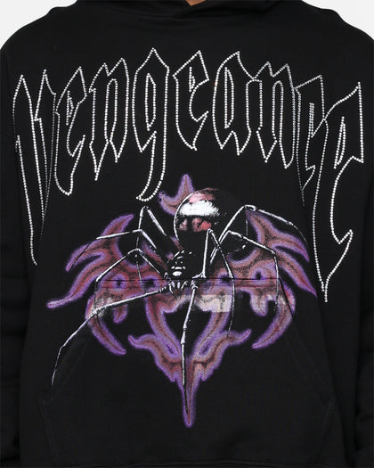 Rats Get Fat Vengeance Rhinestone Hoodie Black
