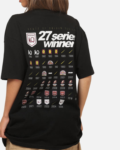 Mitchell & Ness Queensland Maroons 27 X Series Vintage T-Shirt Black