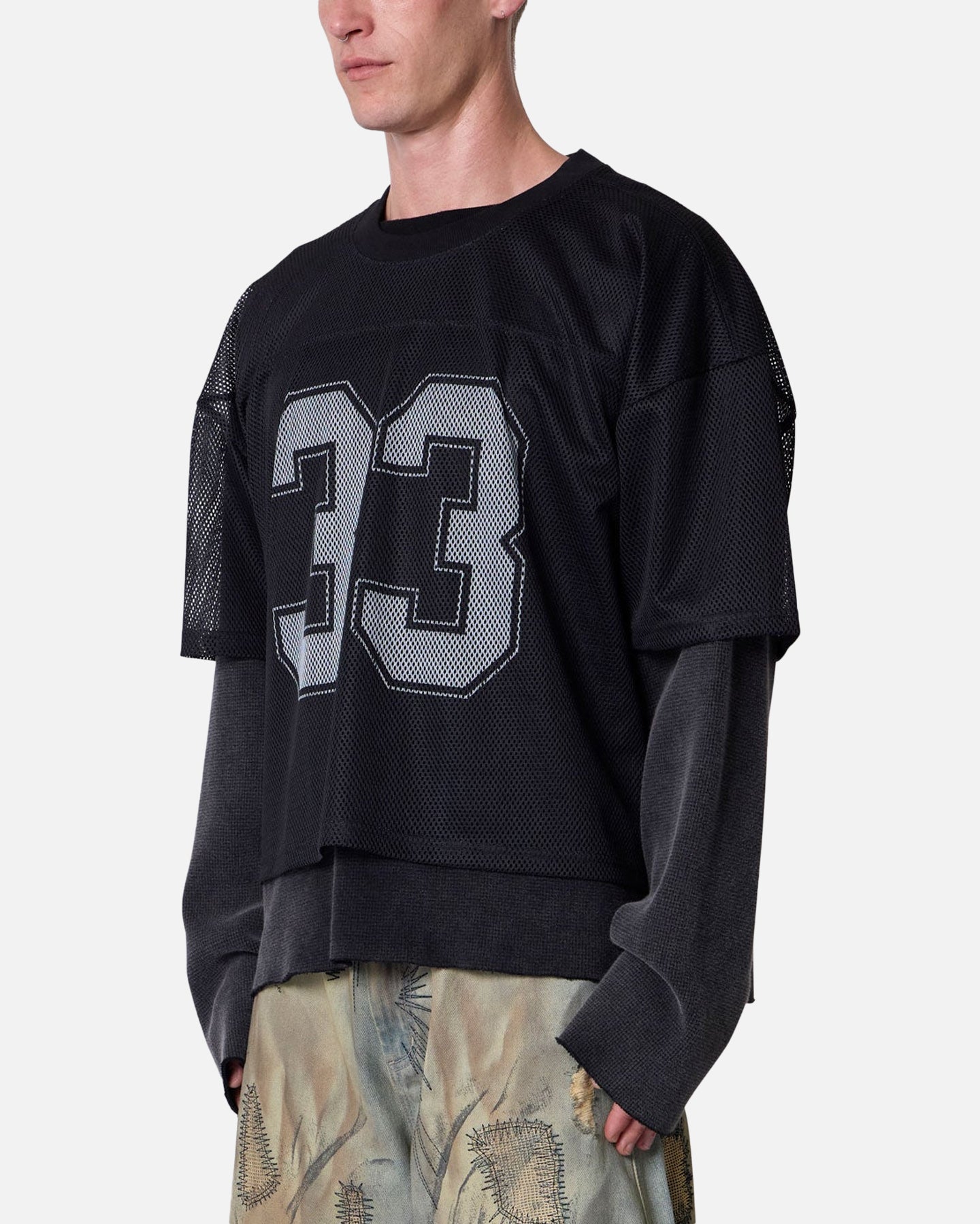MNML Football Mesh Jersey Black | Culture Kings US