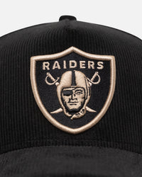 New Era Las Vegas Raiders 'Black Cord Plaid UV' 9FORTY A-Frame Snapback Black/Plaid