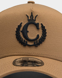 New Era X Culture Kings 9FORTY A-Frame Snapback Wheat/Black