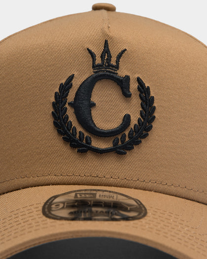 New Era X Culture Kings 9FORTY A-Frame Snapback Wheat/Black