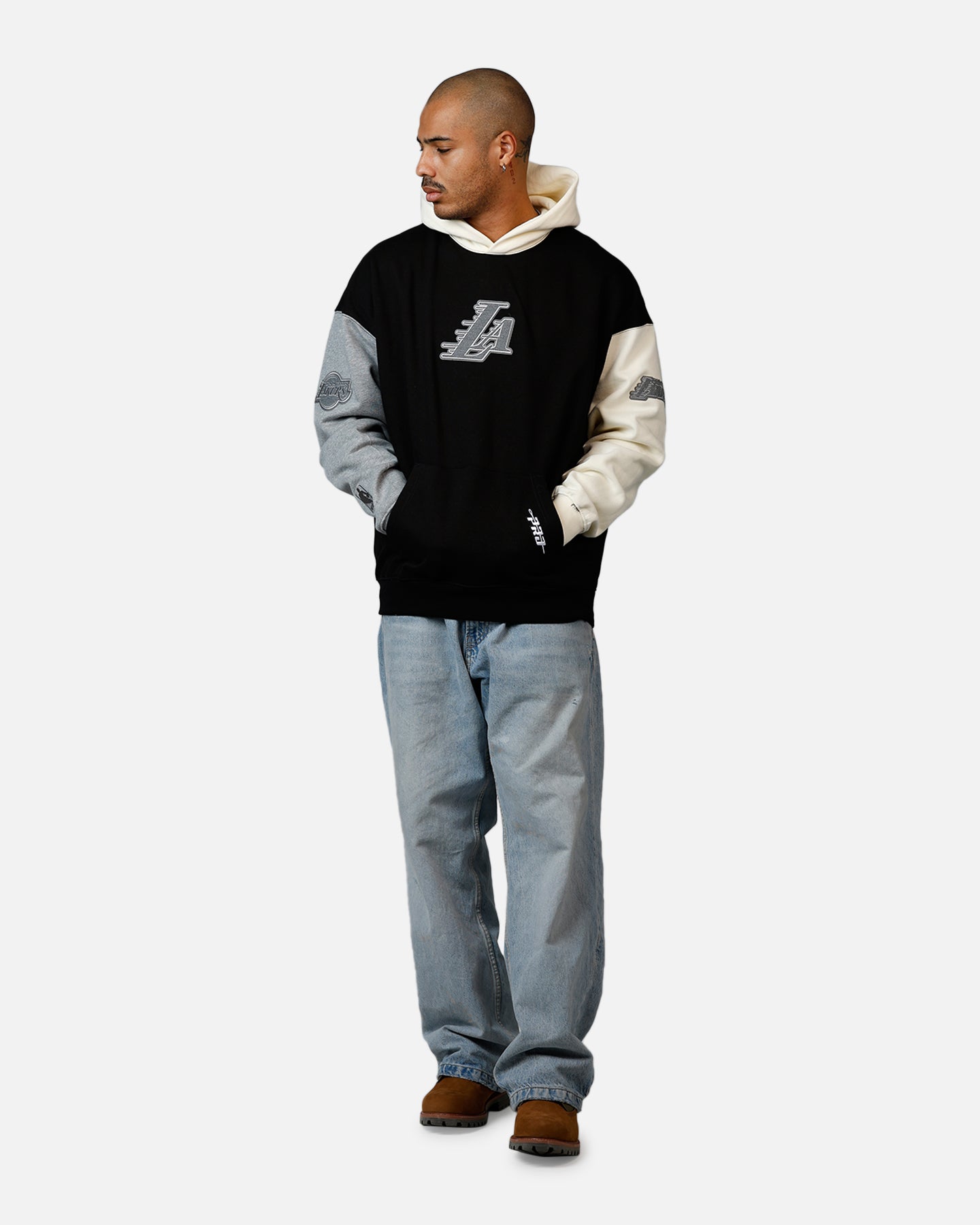 Pro Standard Los Angeles Lakers Reverse French Terry Hoodie Black