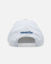 Mitchell & Ness Chicago Cubs 'Seersucker' Pro Pinch Snapback Blue/White