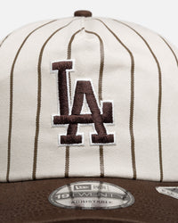 New Era Los Angeles Dodgers 'Washed Stone Walnut' 19TWENTY Snapback Brown Pinstripe