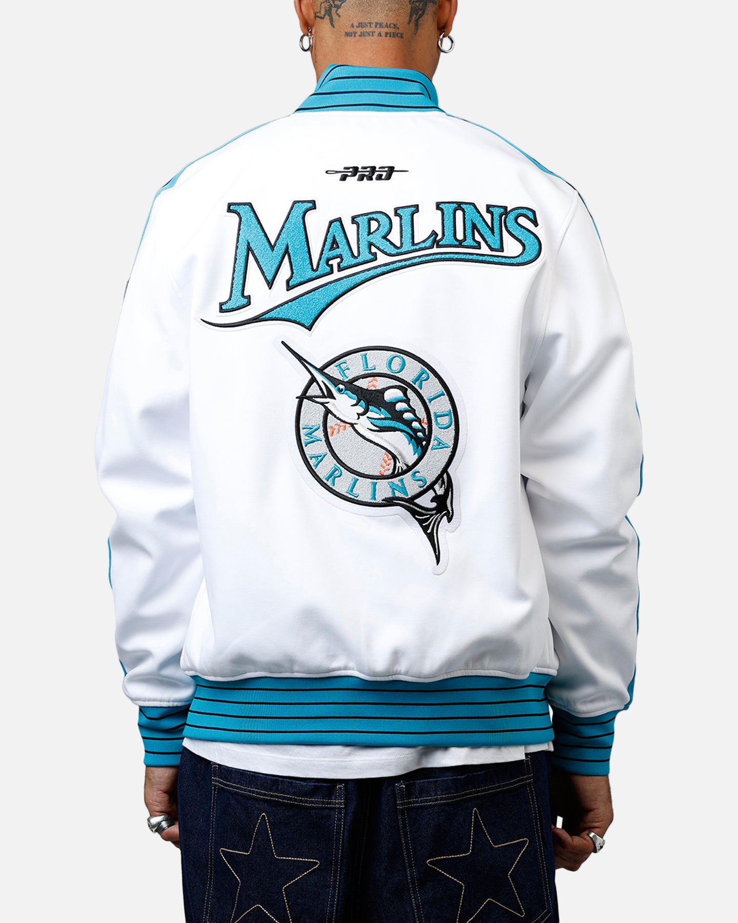 Pro Standard Florida Marlins Double Knit Jacket White | Culture