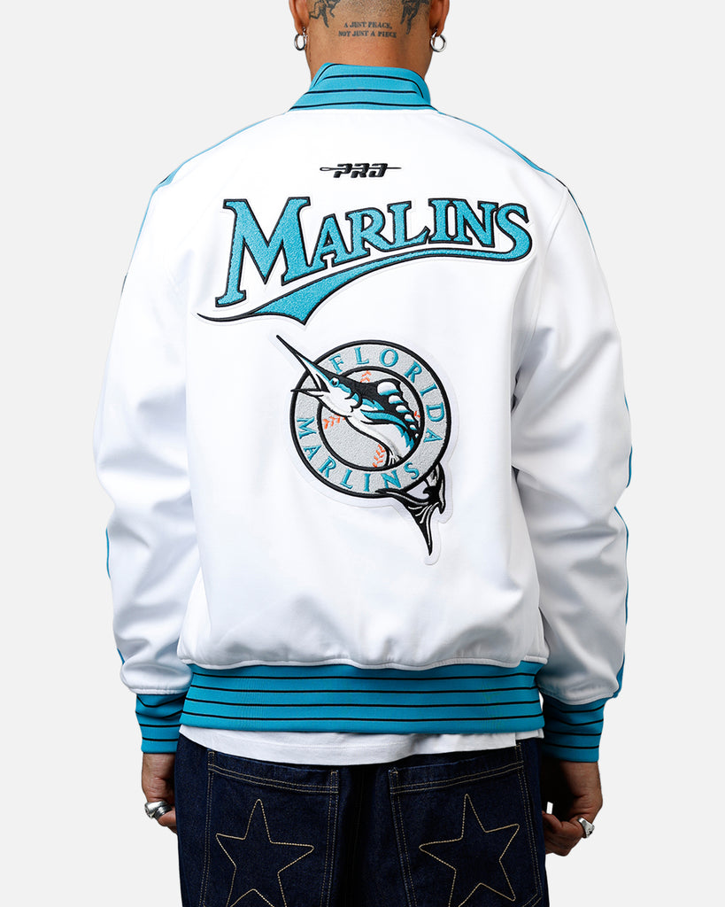Pro Standard Florida Marlins Double Knit Jacket White | Culture