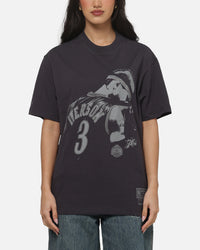 Mitchell & Ness Philadelphia 76ers Allen Iverson Studded Tips T-Shirt Washed Black