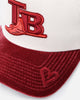 New Era Tampa Bay Rays 'Premium Corduroy Velvet' 9FORTY A-Frame Snapback Chrome White/Cardinal