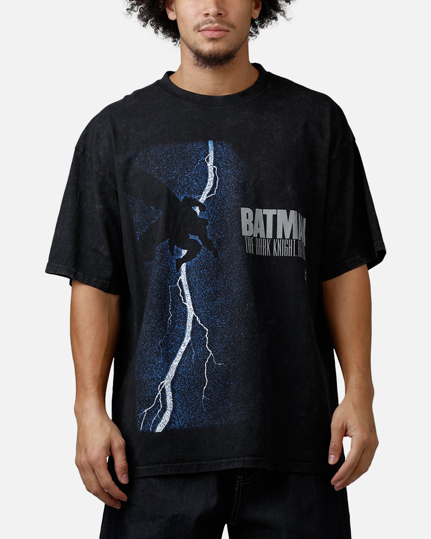 73Studio X DC Batman Dark Knight T-Shirt Black Acidwash | Culture