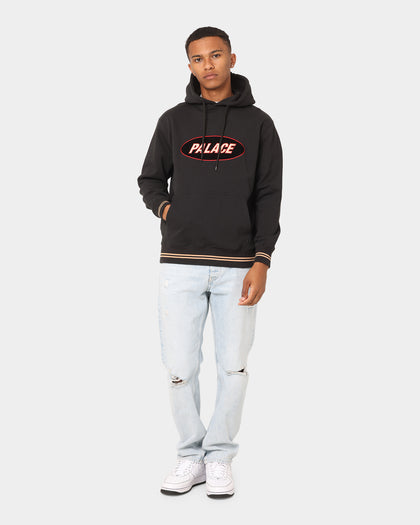 Palace Oval Hoodie Black