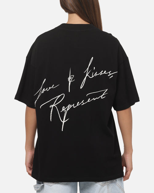 Represent Love And Kisses T-Shirt Jet Black