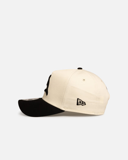 New Era Dolphins 'Chrome Black' 9FORTY A-Frame Snapback White/Black