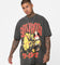 73Studio X One Punch Man Saitama Heavyweight Vintage T-Shirt Black Wash