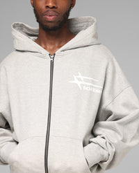 Loiter Ultra Hybrid Premium Zip Hoodie Grey