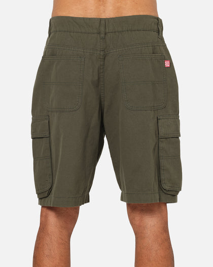 S Double Classic Cut Cargo Shorts Army