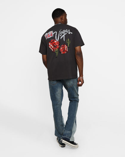 Goat Crew Dice Roll T-Shirt Black Wash