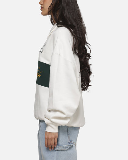 Mitchell & Ness Wallabies Heritage Quarter Zip Crewneck Vintage White