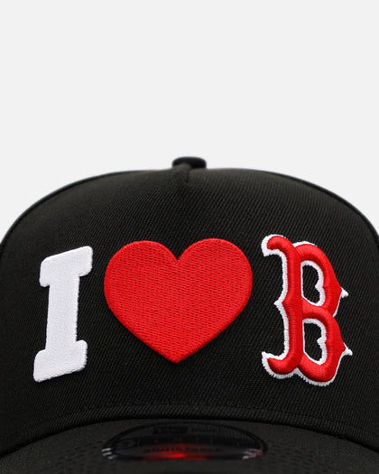 New Era Boston Red Sox 'Love' 9FORTY A-Frame Snapback Black