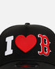 New Era Boston Red Sox 'Love' 9FORTY A-Frame Snapback Black