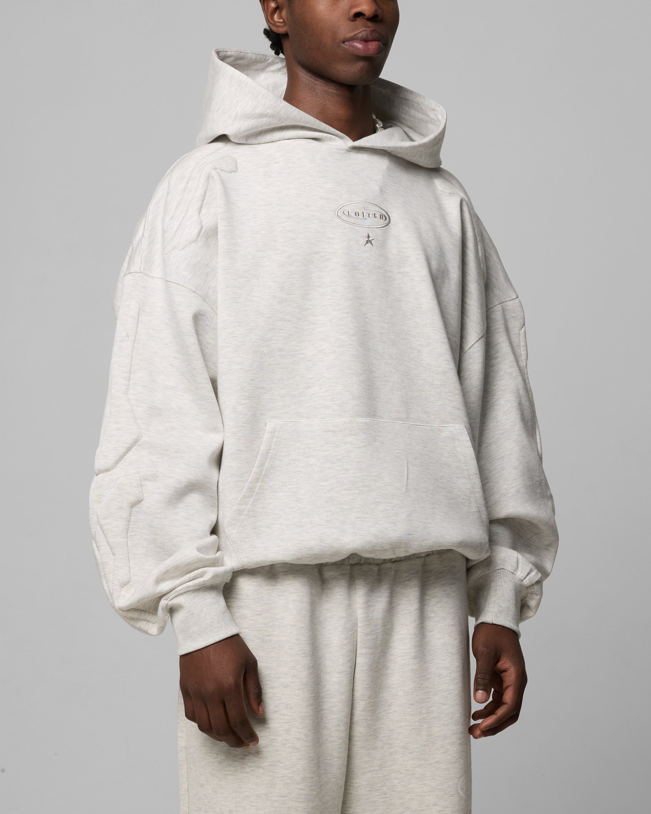 Loiter Sandevistan Hoodie Grey Marle | Culture Kings US