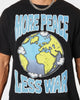 Goat Crew More Peace Less War Vintage T-Shirt Washed Black