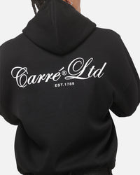 Carre Mini Script Hoodie Black