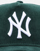 New Era New York Yankees 'Dark Green Cord' 9FORTY A-Frame Corduroy Snapback Dark Green