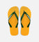 Havaianas Top Brazil Logo Thongs Yellow