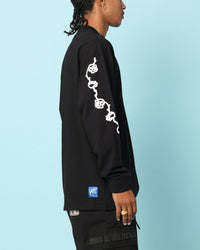 Carré Rosebowl Oversized Long Sleeve T-Shirt Black