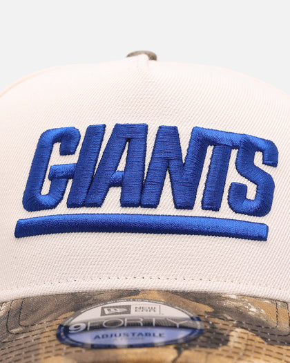 New Era New York Giants 'Realtree Visor' 9FORTY A-Frame Snapback Cream/Camo