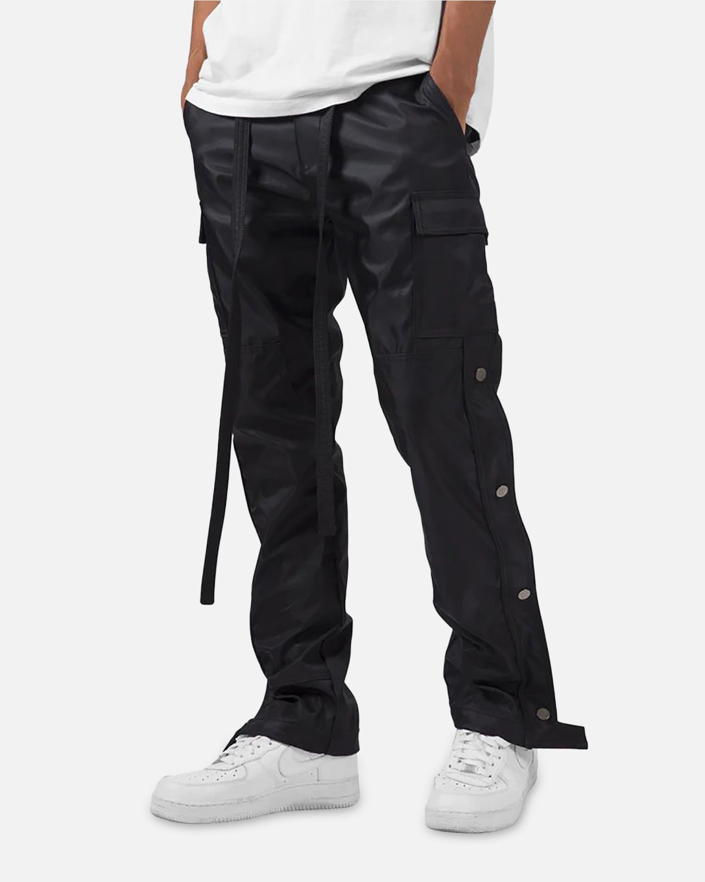 MNML Straight Snap Zipper II Cargo Pants Black | Culture Kings US