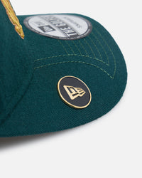New Era Houston Astros 'Heritage Golf' Pre-Curved Golfer Snapback Cilantro Green