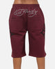 Ed Hardy Trinity Baggy Sweat Shorts Plum